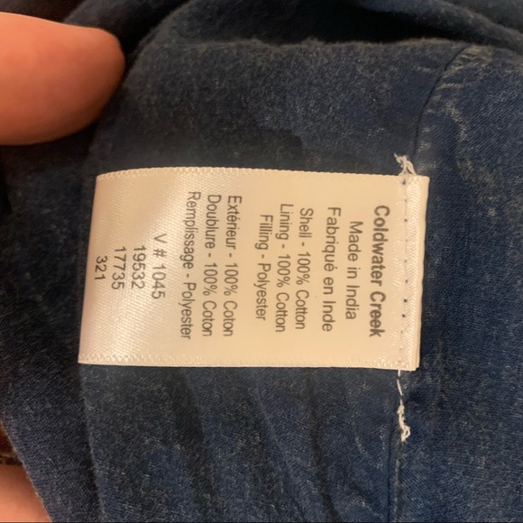 Coldwater Creek Blue Jacket. Women’s 14 - Picture 7 of 8